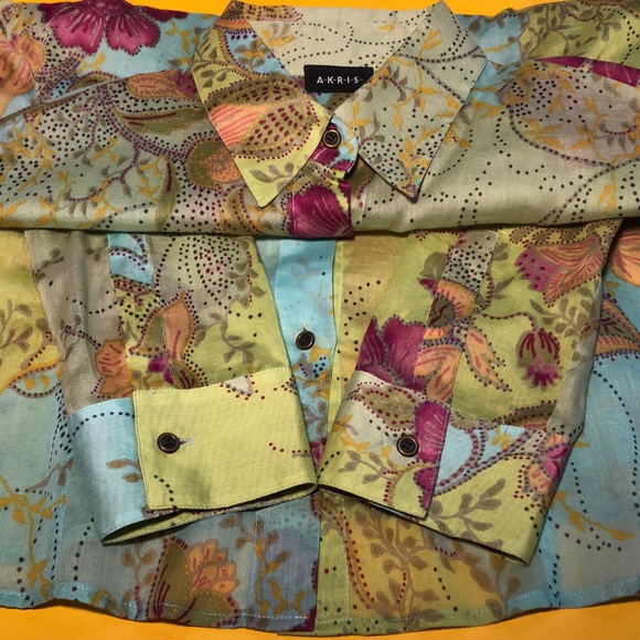 AKRIS Swiss Indian-pattern cotton shirt - Picture 5 of 11